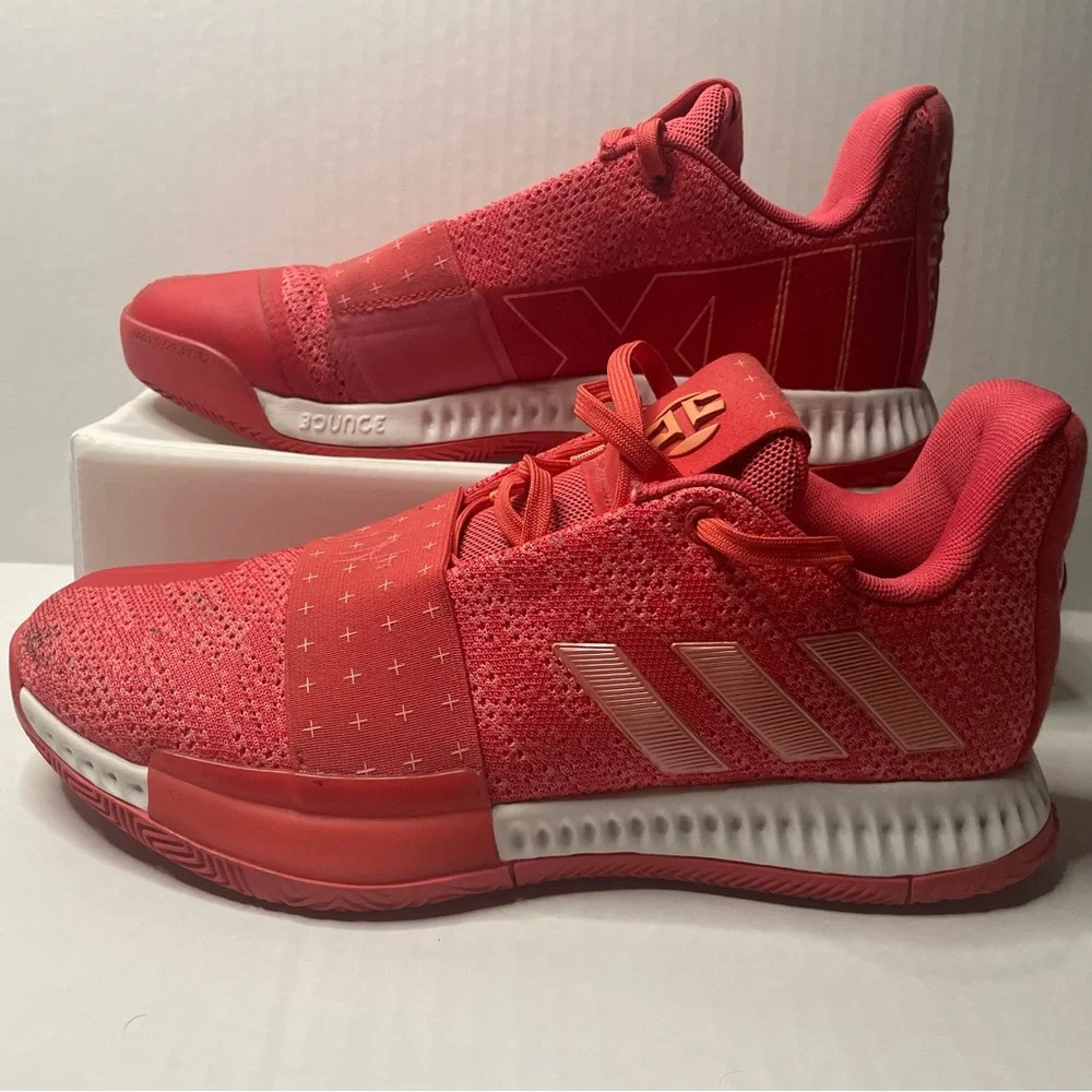 Adidas Mens Harden Vol. 3 Invader Coral Basketball Sneaker size 6